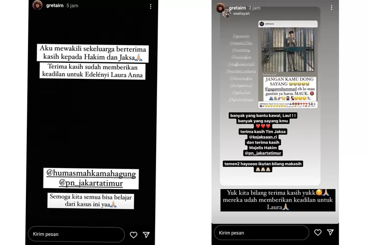 Tanggapan keluarga Laura Anna soal putusan hakim terhadap Gaga Muhammad.