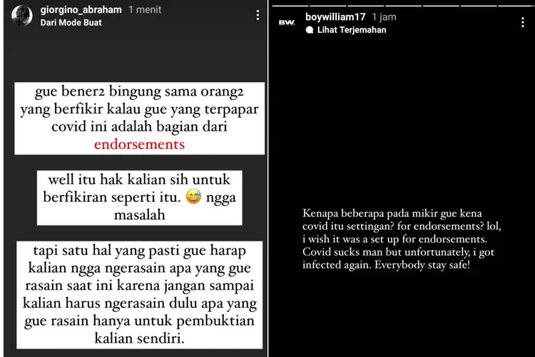 Boy William dan Giorgino Abraham