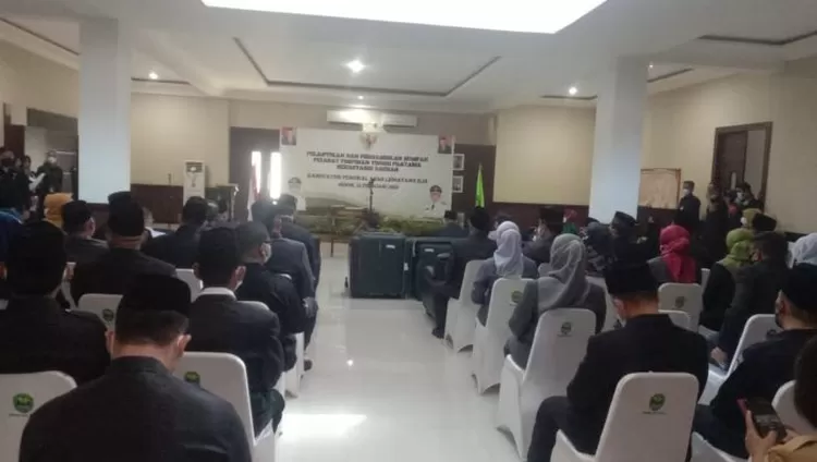 Suasana pelantikan Sekda PALI