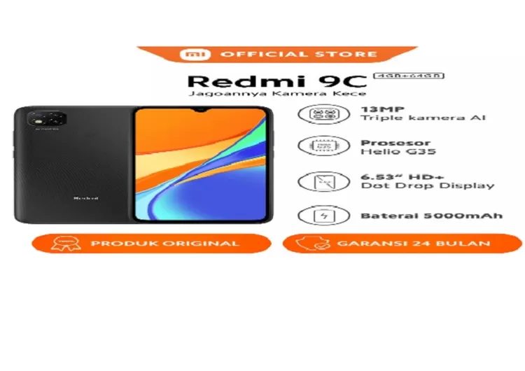  Xiaomi Redmi 9C Harga 1,7 Jutaan