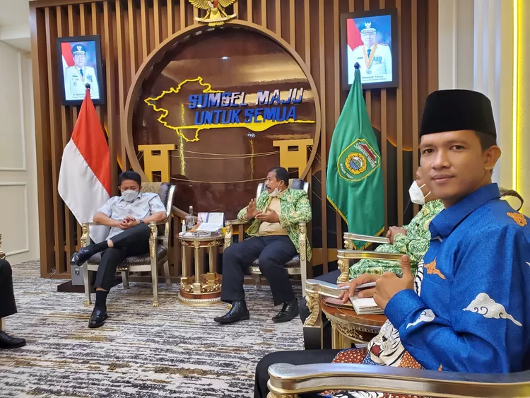 Suasana pertemuan APDESI dengan Gubernur Sumsel, Herman Deru