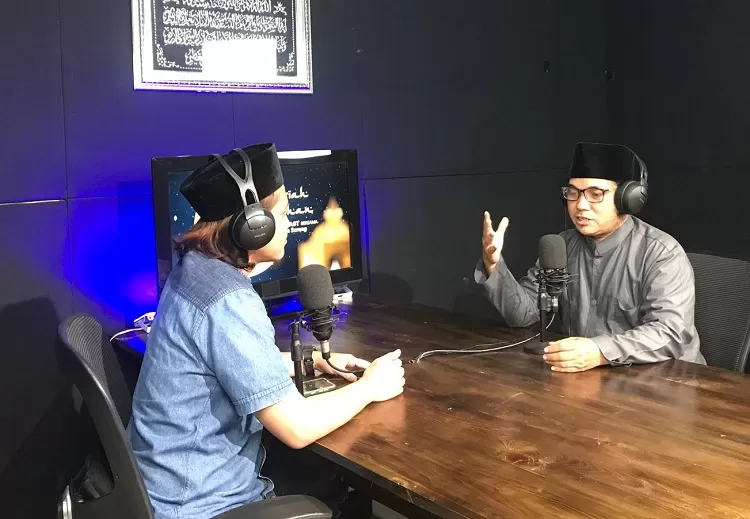 suasana proses shooting program tausiah ramadhan bantenpodcast