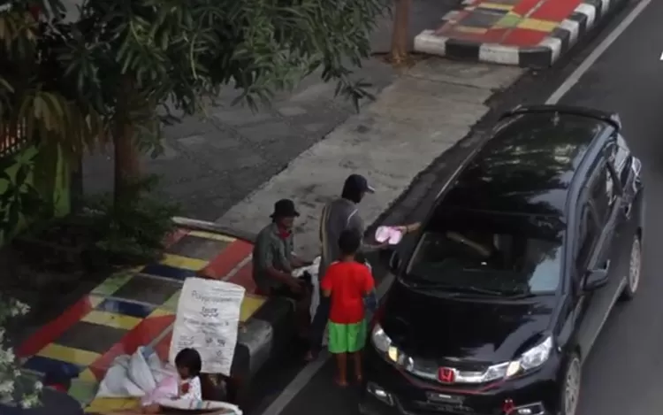 Dok. Fenomena manusia gerobak di Bandar Lampung.