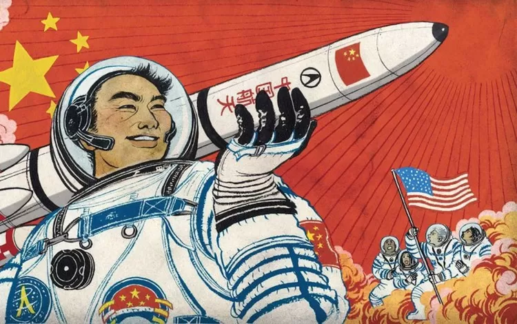 China membidik dengan keras dominasi Amerika atas kemampuan perang berbasis ruang angkasa. Gambar: Facebook via AT