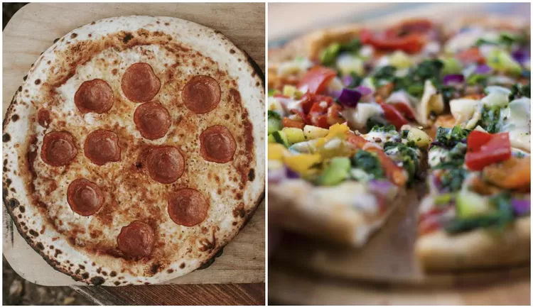 Topping pizza olahan daging dan sayur mayur