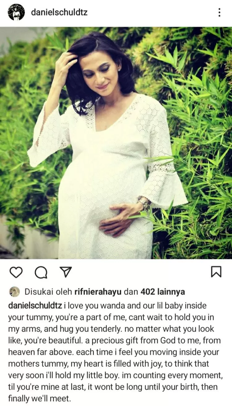 Wanda Hamidah saat hamil