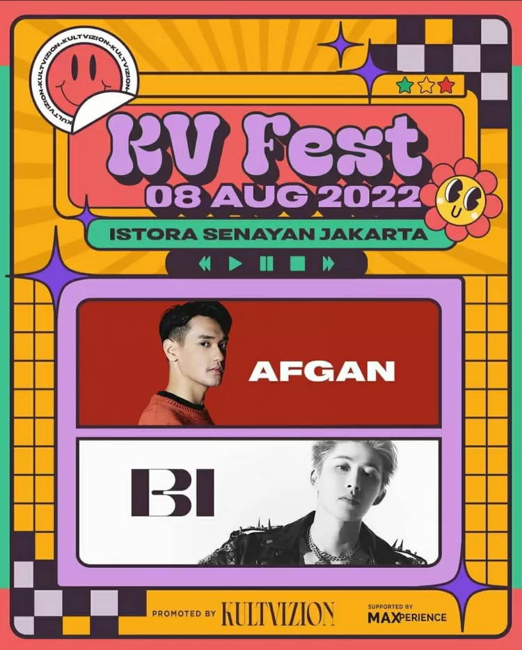 Afgan dan B.I juga menjadi salah satu yang akan memeriahkan panggung 'KV Fest 2022'