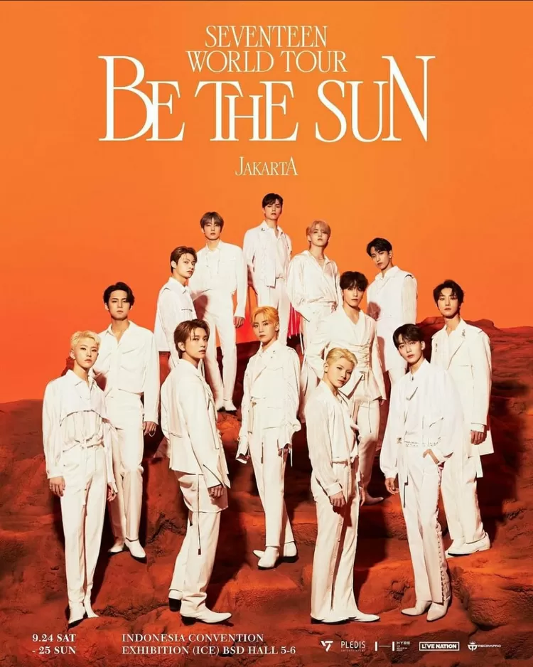 Poster SEVENTEEN World Tour 'BE THE SUN' Jakarta