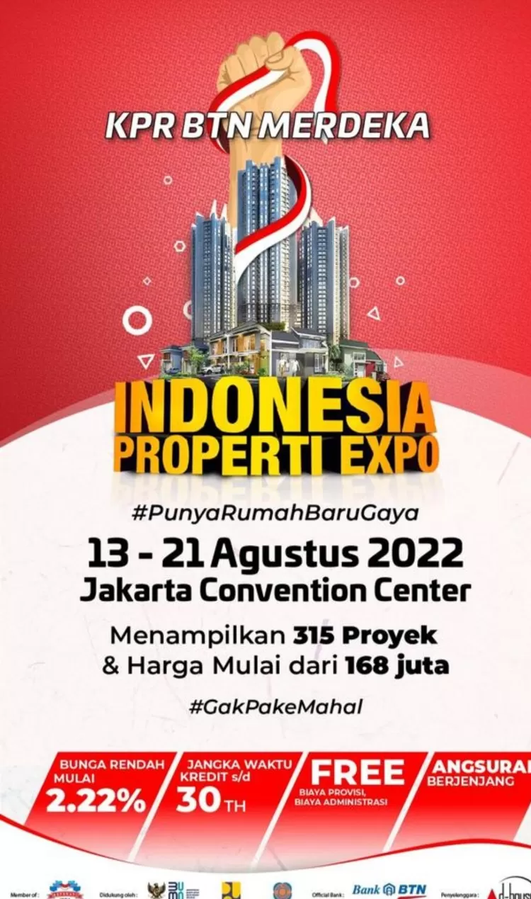 Pameran Indonesia Properti Expo atau IPEX di bulan Kemerdekaan RI, Agustus 2022 ini kembali digelar.