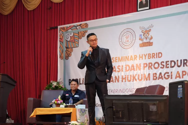 Advokat IAI  Yunus Adhi Prabowo menyampaikan  paparan