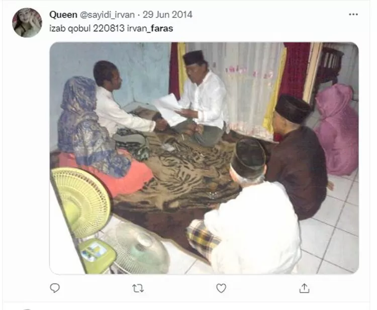 Unggahan Pernikahan Faras dan Irvan Sayidi