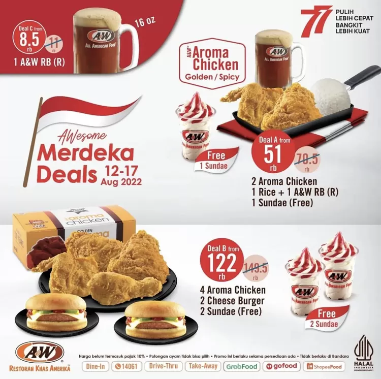 Promo 17 Agustus A&W