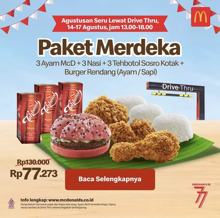 Promo 17 Agustus 2022 MCD