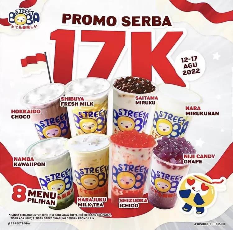 Promo 17 Agustus Street Boba