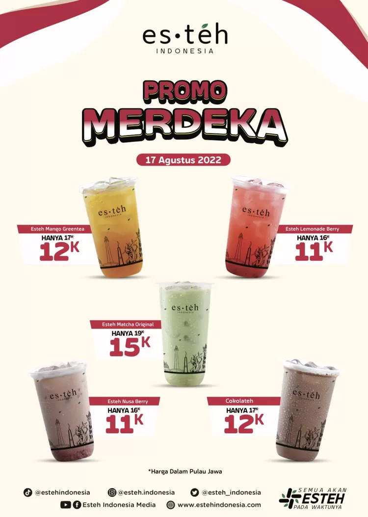 Promo 17 Agustus 2022 Es Teh Indonesia
