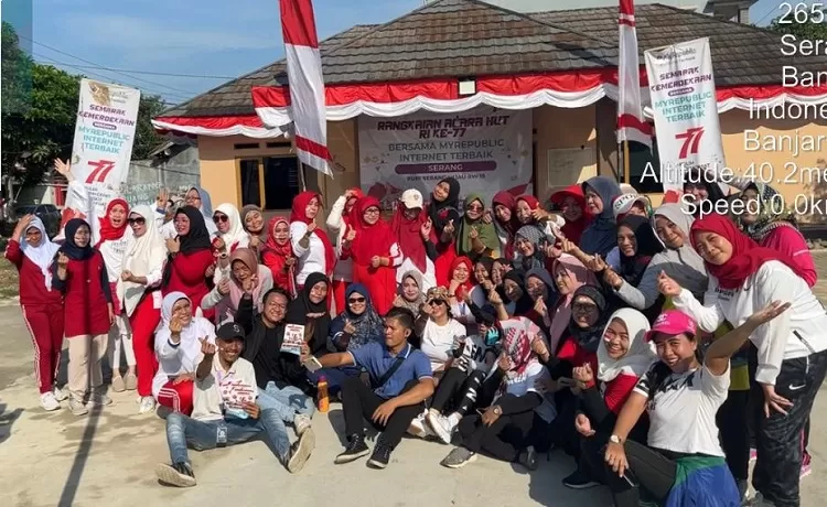 Senam Sehat warga Puri Serang Hijau