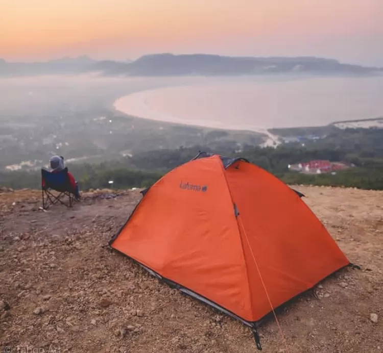 Camping ground at destinasi wisata Bukit Sentono Gentong