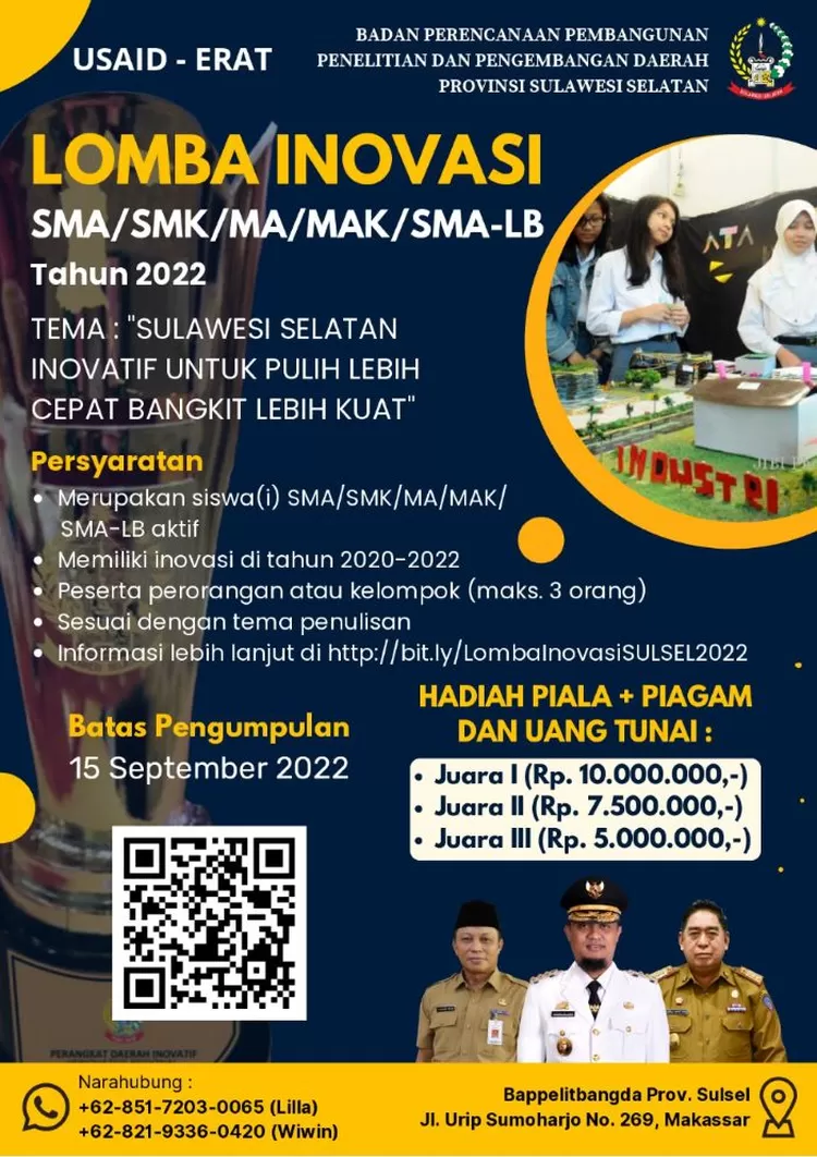 Lomba Inovasi Berhadiah Puluhan Juta Rupiah