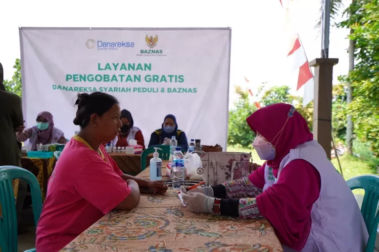 Layanan kesehatan gratis yang digelar Baznas- Danareksa diminati warga Bogor.