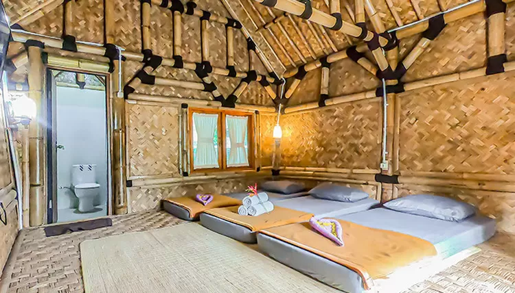 Selengkapnya tentang harga dan fasilitas penginapan tipe VIP Bamboo House di destinasi wisata INAGRO