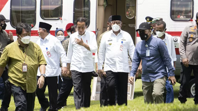 Presiden Joko Widodo kunjungi  Kota Tidore Kepulauan.