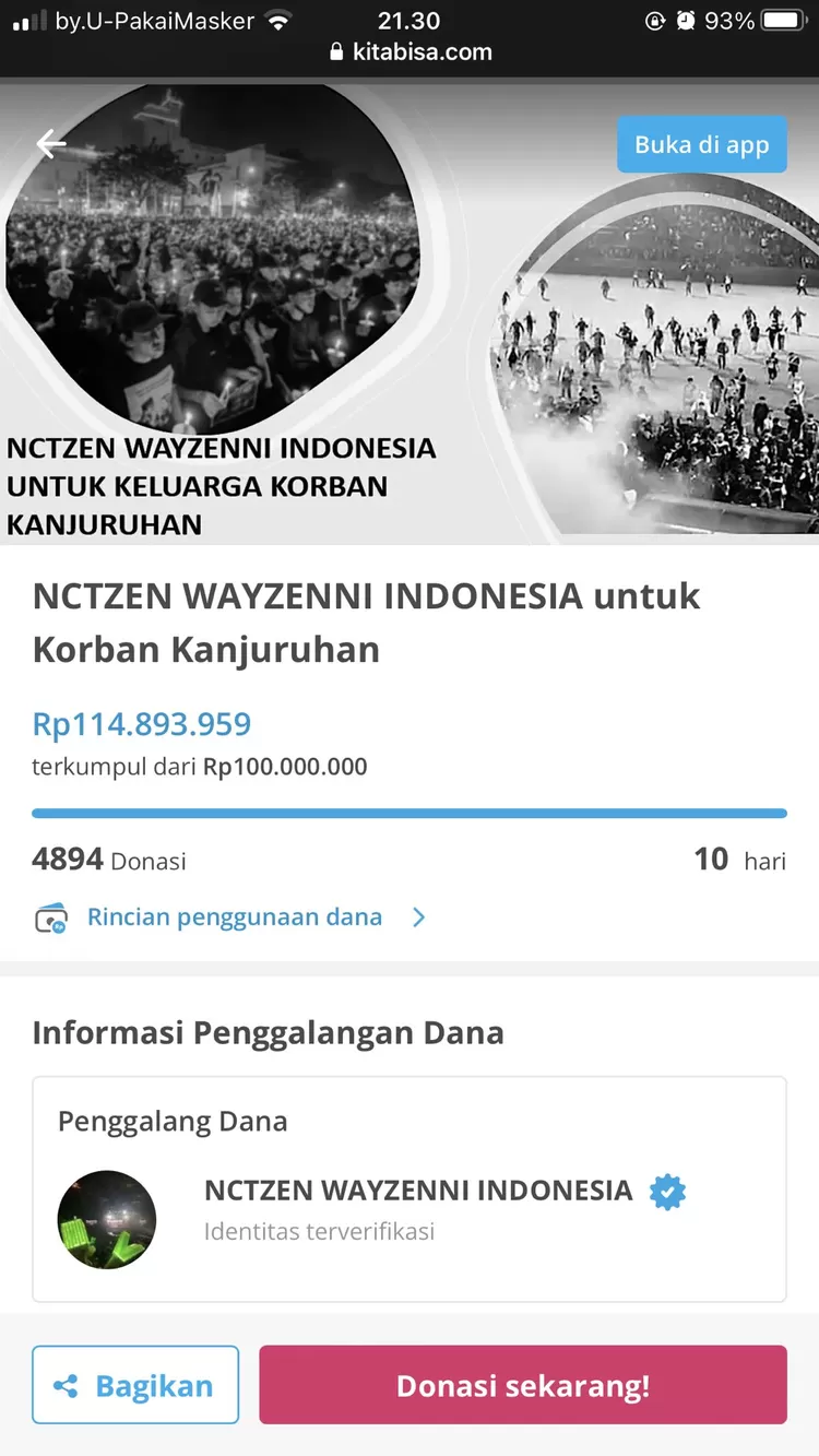 NCTZEN WAYZENNI Indonesia untuk korban Kanjuruhan