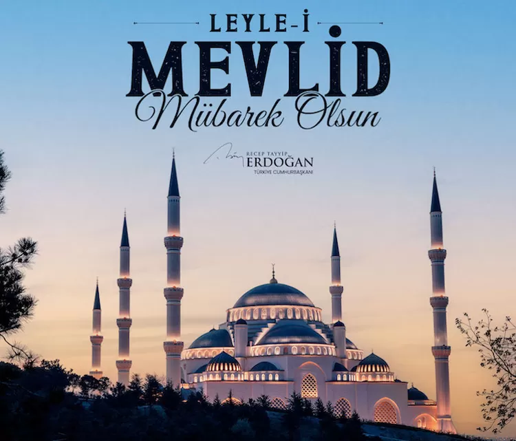 Inilah kartu ucapan selamat Maulid Nabi 2022 yang disampaikan oleh Recep Erdogan Presiden Turki melalui akun Twitternya. Erdogan berharap Maulid Nabi 2022 membawa berkah bagi umat manusia. 