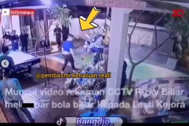 Tanggapan polisi dan netizen soal video Rizky Billar lempar bola biliar ke Lesti Kejora yang beredar