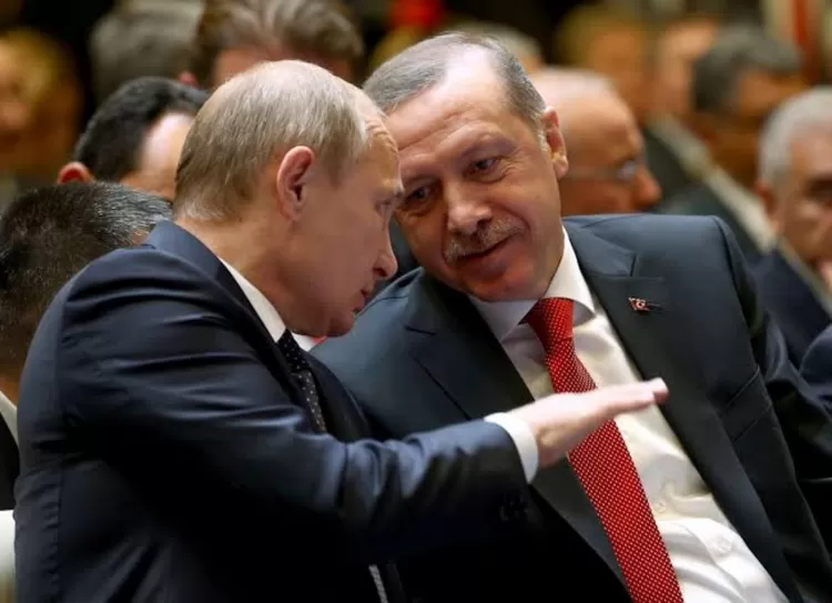 Potret kebersamaan Vladimir Putin dan Recep Tayyip Erdogan dalam suatu momen