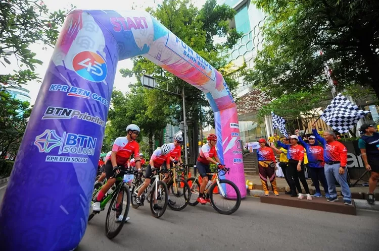 Fun Ride Bank BTN di Jakarta Berlangsung Meriah, Diikuti 130 Peserta