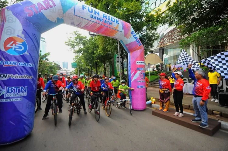 Fun Ride Bank BTN di Jakarta Berlangsung Meriah, Diikuti 130 Peserta