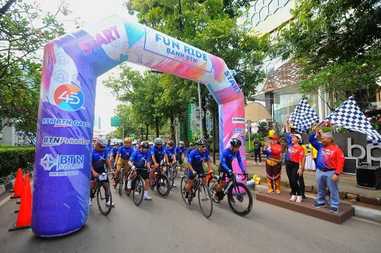 Fun Ride Bank BTN di Jakarta Berlangsung Meriah, Diikuti 130 Peserta