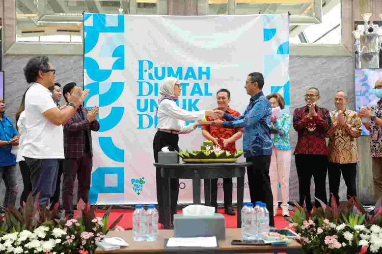 Peresmian rumah digital unyuk disabilitas ol3h Pj Gubernur DKI Heru Budi Hartono, Jumat (5/11/2022).