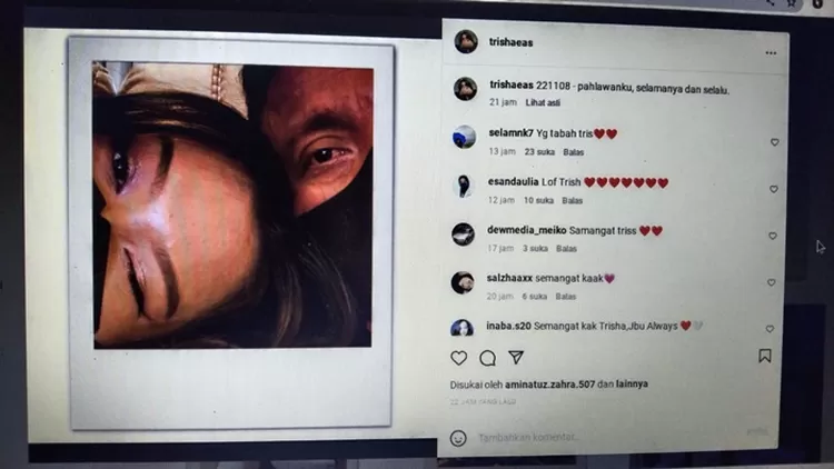 Trisha Eungelica anak Ferdy Sambo mengunggah foto kebersamaanya dengan sang ayah di Instagram.  