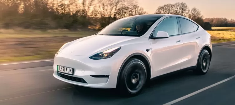 Mobil listrik Tesla Model Y yang digunakan Cai Run.
