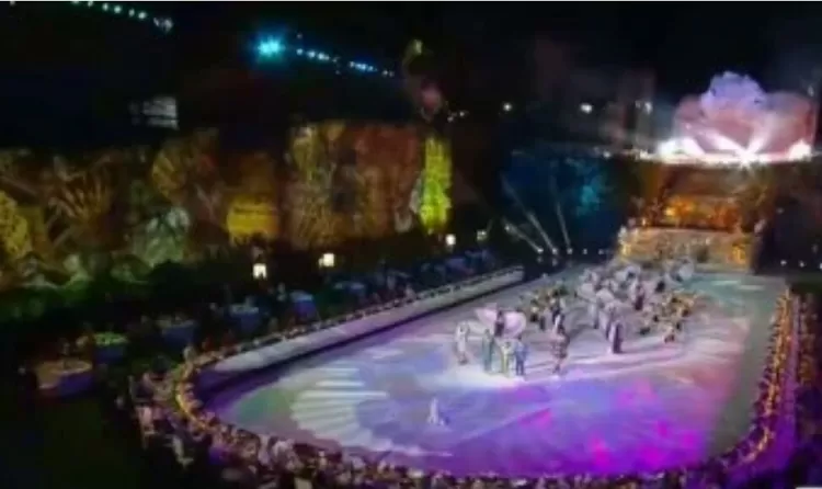 (Insert foto1: Welcoming Dinner KTT G20 di Garuda Wishnu Kencana, Bali