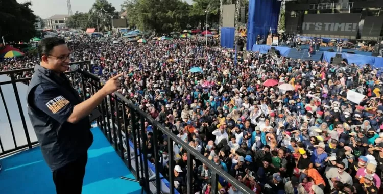 sambutan yang luar biasa dalam silaturahmi politik Anies Bawden di Ciamis