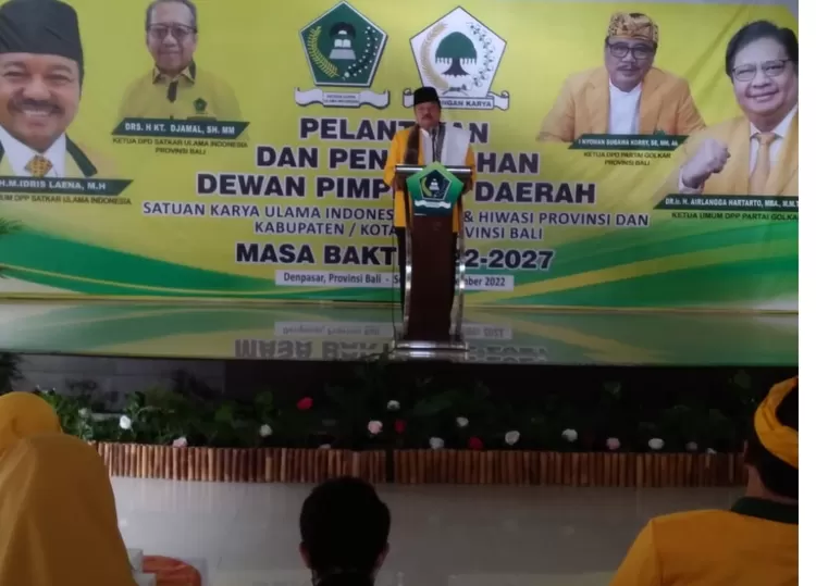 Ketum DPP Satkar Ulama Indonesia Idris Laena mengingatkan agar seluruh kader Satkar Ulama se-Indonesia tegak lurus mematuhi, mengamankan, dan mengawal amanah Muktamar Satkar Ulama yang tak lain adalah memenangkan Partai Golkar dan Airlangga Hartarto di Pemilu serentak 2024 mendatang