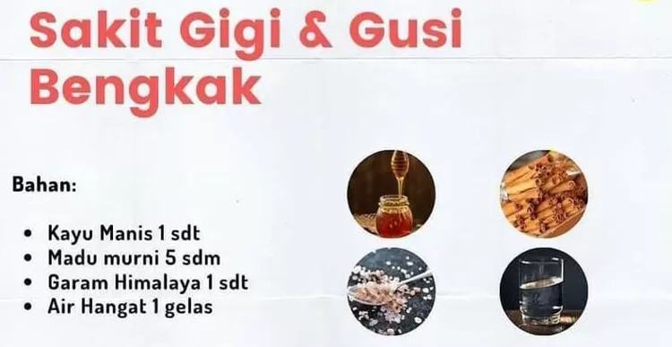 Resep dr Zaidul Akbar untuk sakit gigi dan gusi bengkak