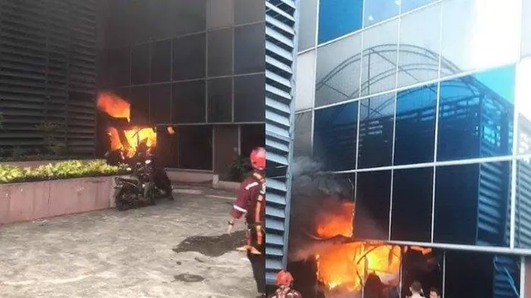 Potret Kantor Kemenkumham Jaksel yang di lalap si jago merah dini hari (08/12/2022)