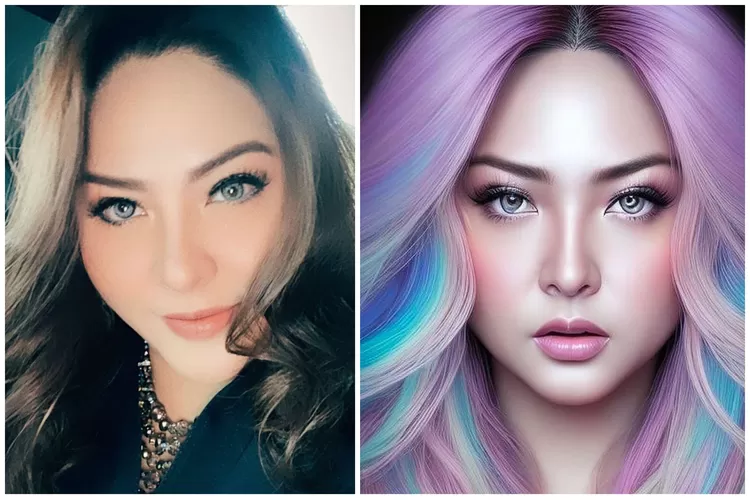 Foto hasil editing Avatar AI artis Indonesia yang viral di Instagram