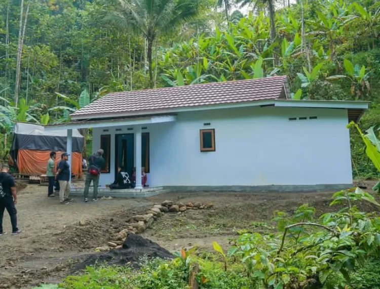Rumah layak huni bantuan dari Baim Wong sudah rampung.