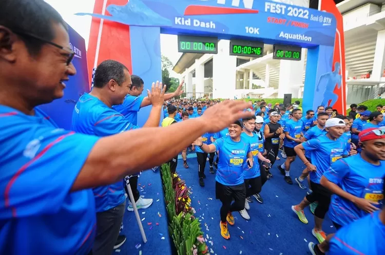 Ribuan pelari ikuti BTN Sports Fest 2022.