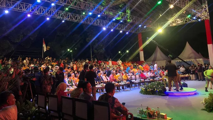 Suasana pengundian nomor urut peserta Pemilu 2024