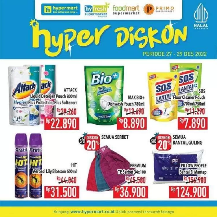 Katalog Harga Promo Hypermart Rabu 28 Desember 2022, Diskon Sampai 70 Persen
