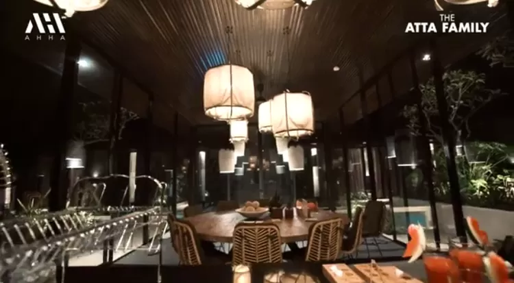 interior salah satu ruangan villa mewah yang Atta Halilintar dan Aurel Hermansyah sewa.
