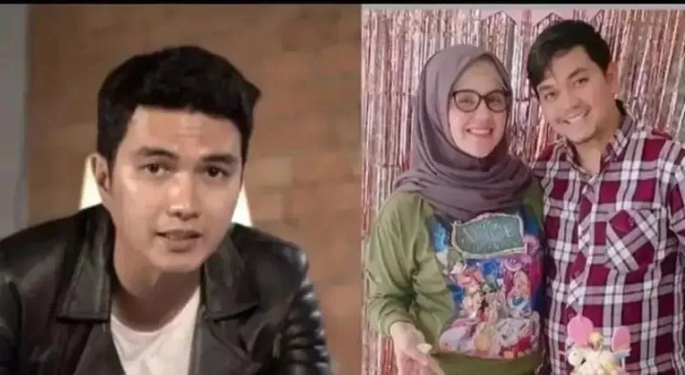 Aldi Taher saat berikan sumbangan ke Indra Bekti 