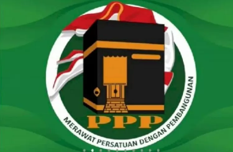 Logo baru PPP yang ditambahkan ikatan kepala berwarna merah putih di belakang logo Ka'bah, dan tagline: "Merawat Persatuan Dengan Pembangunan."