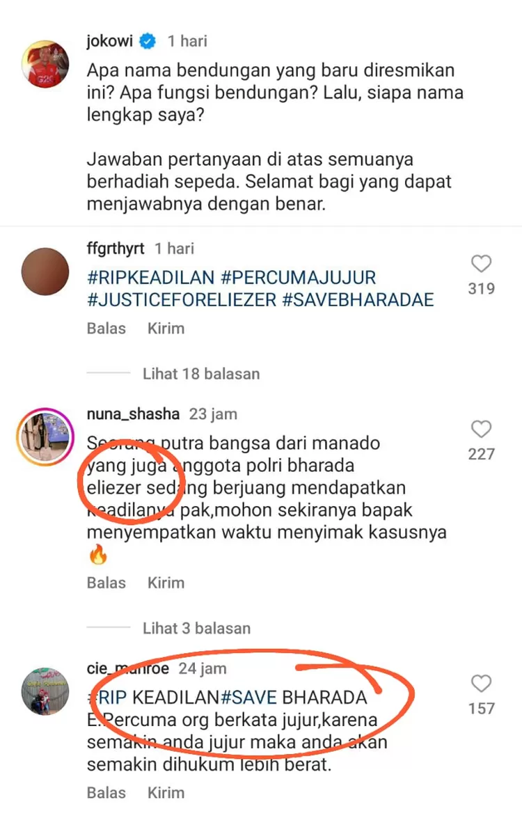 Instagram Presiden Jokowi