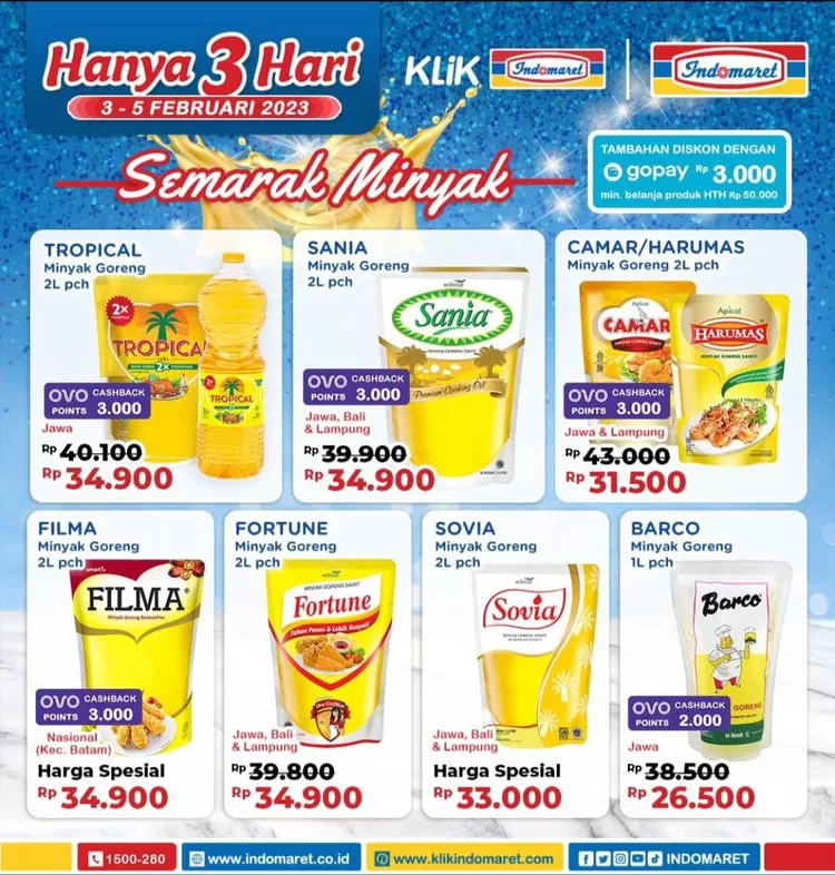 Promo Semarak Minyak Indomaret Banyak Potongan Harga, Yuk Cek Katalognya di Sini